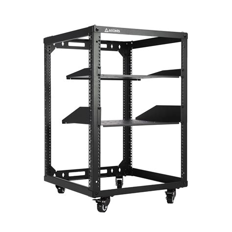 VEVOR Server Rack 15U Open Frame Rack 4 Post IT Server