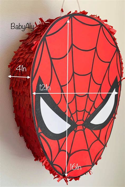 Spiderman Pinata Face Etsy Spiderman Birthday Spiderman Birthday