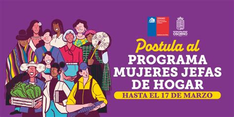 Postula Al Programa Mujeres Jefas De Hogar