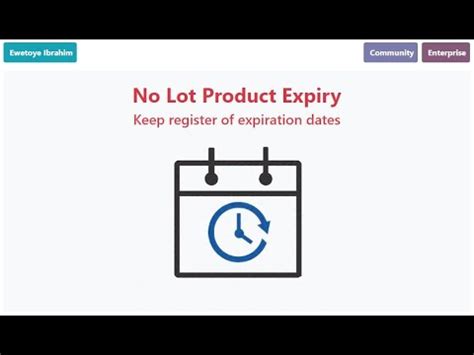 Odoo No Lot Product Expiry Record Product Expiration Without Tracking