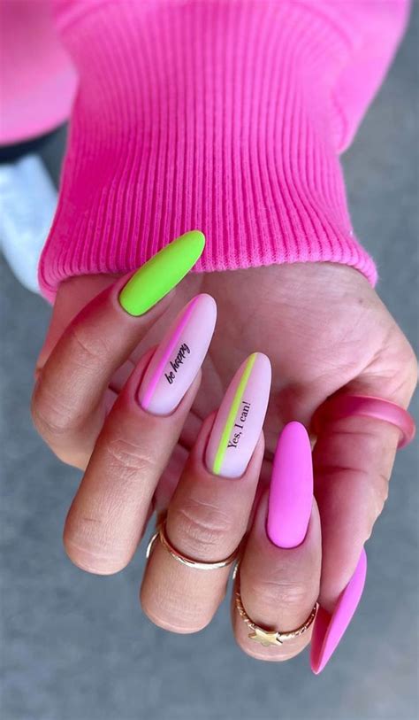 30 Light Up Your Nails With Electric Energy For Summer Neon Green