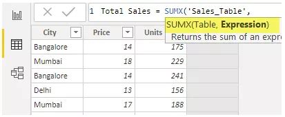 SUMX Power BI Cómo usar la función SUMX en Power BI con ejemplo