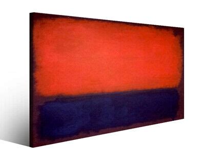 Quadro Famoso Mark Rothko Xvi Riproduzione Famosa Stampa Su Tela Telaio