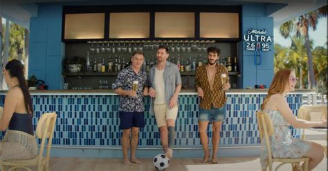 Sudeikis Marino And Messi Unite For Michelob Ultra Super Bowl 2024 Ad