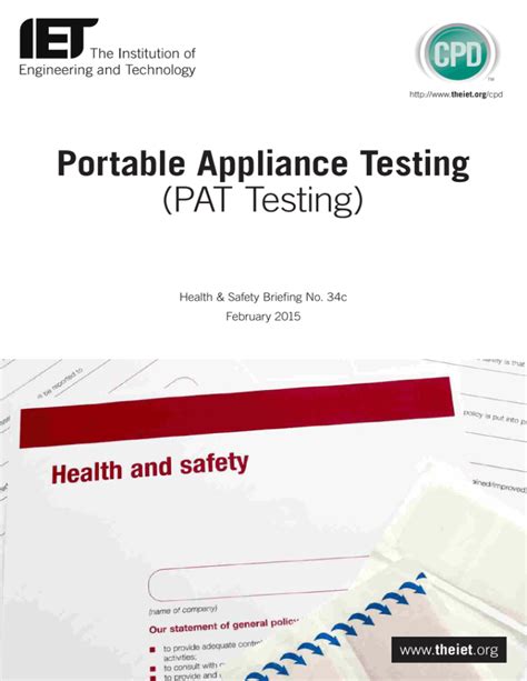 Portable Appliance Testing Pat Testing