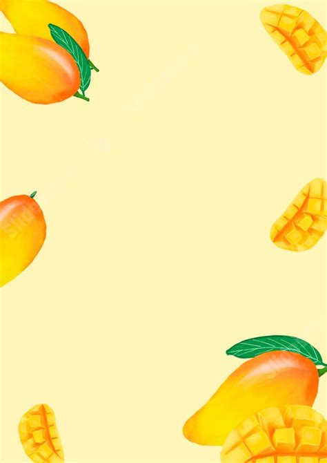 Mango Plant A Fruit Of Summer Page Border Background Word Template And