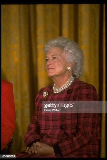 Barbara Bush Pearls Photos and Premium High Res Pictures - Getty Images