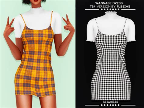 Ts Wannabe Dress Plbsims On Patreon Sims Clothing Sims