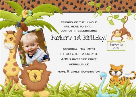 Safari Birthday Invitations Free Printable Birthday Invitation Templates Bagvania