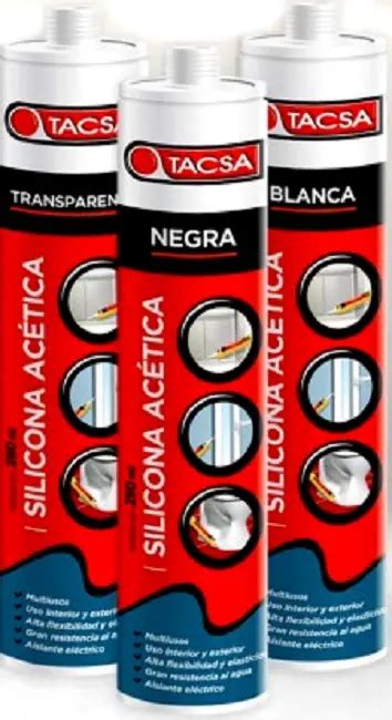 Silicona Acetica Tacsa Ml Transparente Super Ferreteria