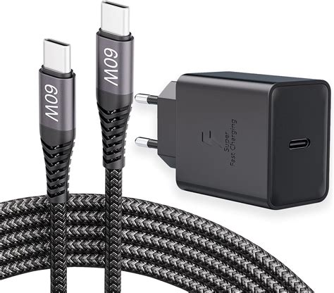 Pack Ladeger T Mit Usb C Nylon Ladekabel M Schnellladung Netzteil