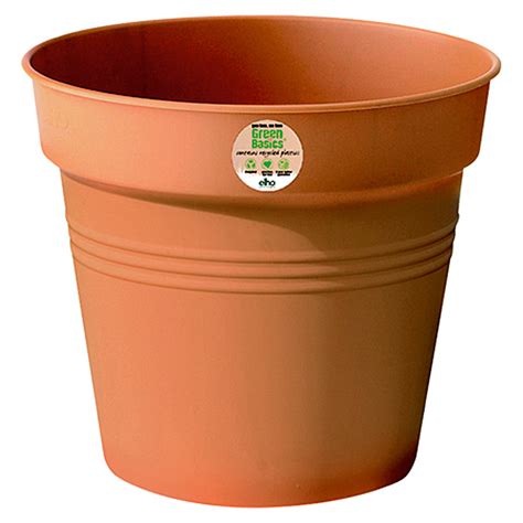 elho Blumentopf Green Basics 21 cm Ø 21 cm Kunststoff Tonrot