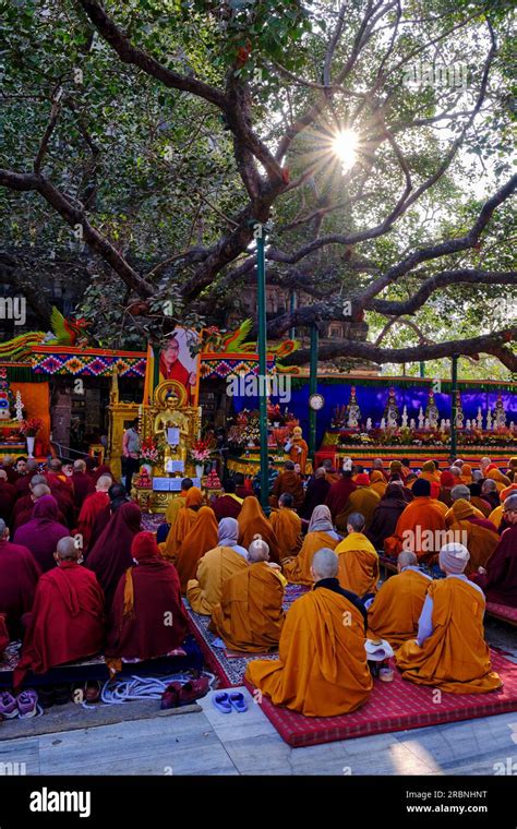 India Bihar Bodhgaya Unesco World Heriatge The Mahabodhi Temple