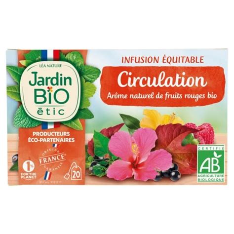 Infusion Circulation Vigne Rouge Bio Jardin Bio Etic La Bo Te De