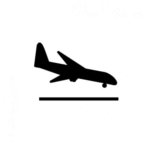 Clipart airplane landing