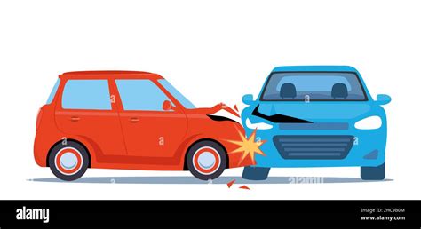 Two car crash cartoon hi-res stock photography and images - Alamy