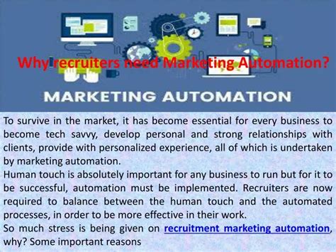 Ppt Why Recruiters Need Marketing Automation Powerpoint Presentation