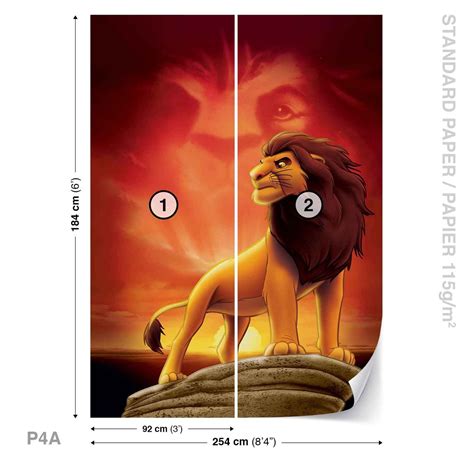 Disney Le Roi Lion Lever De Soleil Poster Mural Papier Peint Acheter