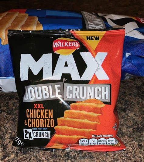 Walkers Max Double Crunch XXL Chicken & Chorizo | Chicken chorizo ...