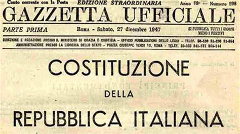 La Costituzione Della Repubblica Italiana Articoli E Principi Fondamentali