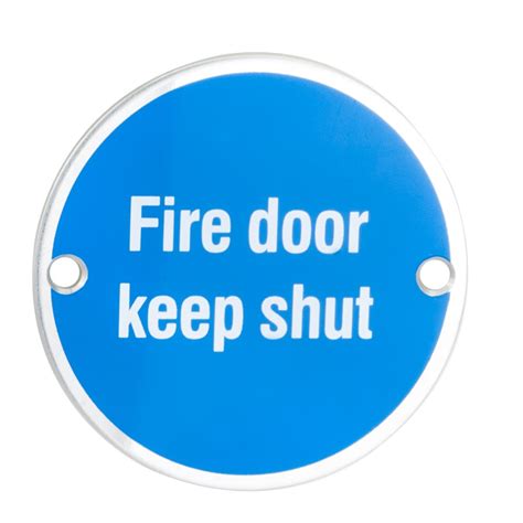 Carlisle Brass Sex4016saa Fire Door Keep Shut Symbol Sealco Scotland