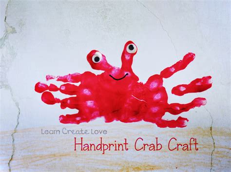 Handprint Crab Craft