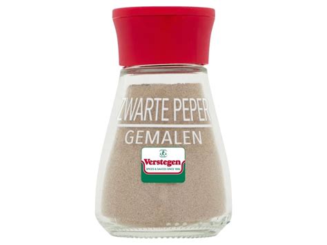 Zwarte Peper Gemalen Glazen Strooier Snelle Levering Verstegen