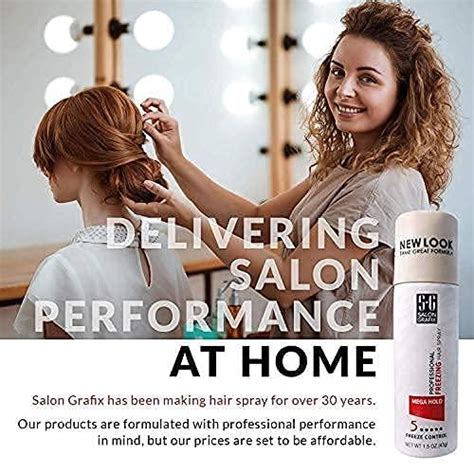 SALON GRAFIX Mega Hold Hairspray - Freeze Control and Fast Drying Formula for the Ultimate in ...