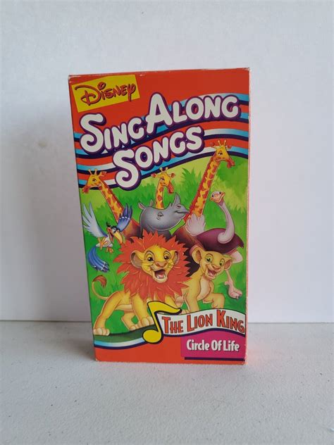 Disneys Sing Along Songs The Lion King Circle Of Life Vhs 1994 786936349139 Ebay