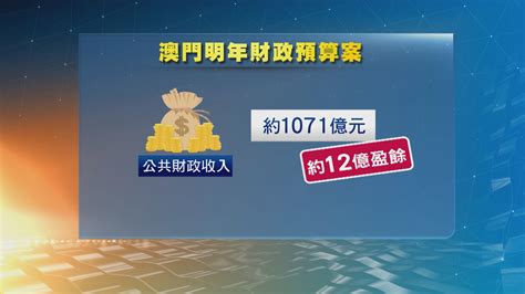 澳門預計明年公共財政轉虧為盈 繼續向市民派錢 Now 新聞