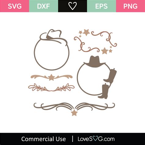 Western Monogram SVG