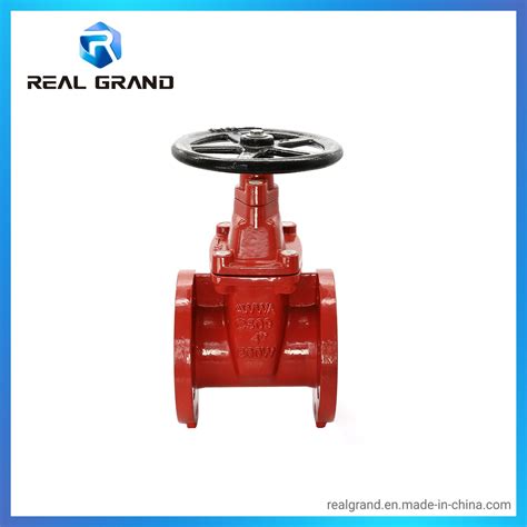 Awwa C509 C515 Non Rising Steam Resilient Seat Flanged Gate Valve