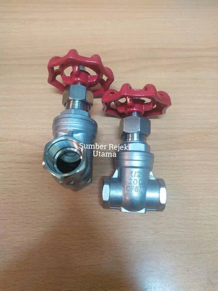 Jual Gate Valve Stainless SS316 Drat 2 Inch Gate Valve CF8M 200 PSI