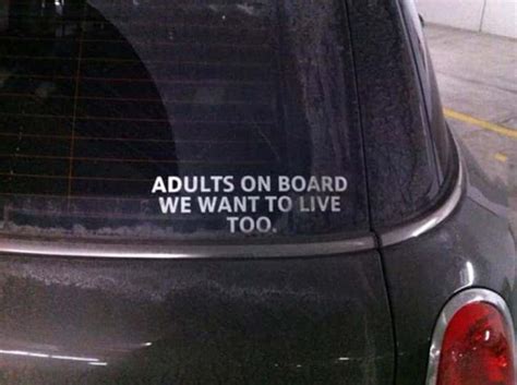 List Of The Best Funny Warning Labels Stickers For Cars Top Motoric