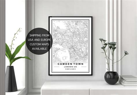 CAMDEN TOWN MAP, High Res Map, Map of Camden Town, Camden Town City Map, Camden London Map, Map ...