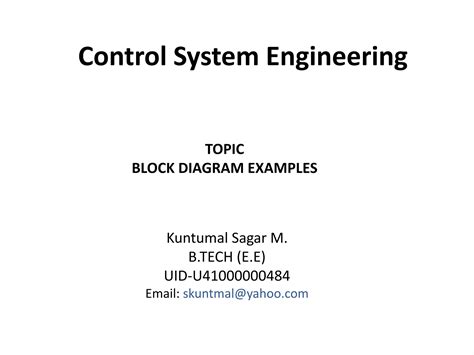 Block diagram Examples | PPT