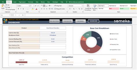 Product Pricing Calculator Excel Template | Price Calculator