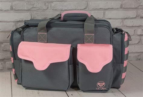 Womens Range Bag in Powder Pink, Overnight Bag, Pistol Bag, Range Bag, Gun Bag, Handgun Range ...