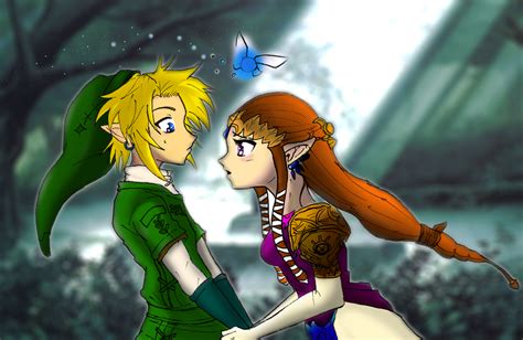 Link And Zelda Love Moment By Rodneywoof On Deviantart