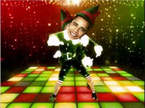 President Barack Obama George Bush Dancing Dressed Like Elves Youtube