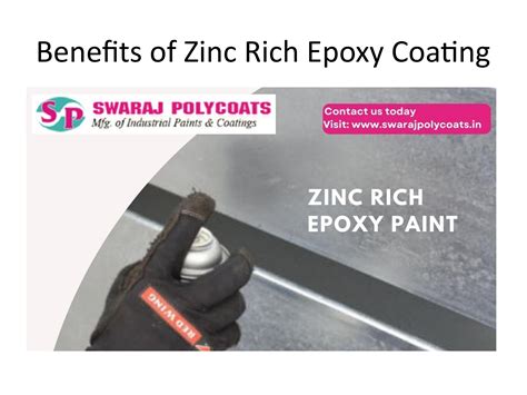 Benefits Of Zinc Rich Epoxy Coating By Swaraj Polycoats Issuu