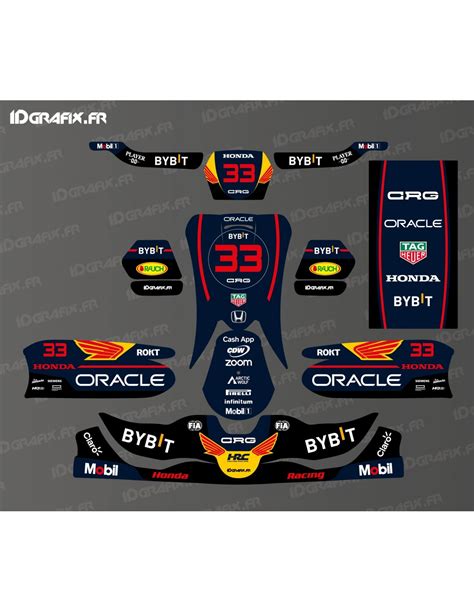 Honda F1 Series Graphic Kit For CRG Karting SODI KG 508 Idgr