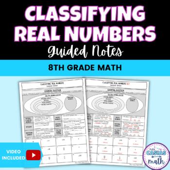 Classifying Real Numbers Guided Notes Lesson By Mrscasiasmath Tpt