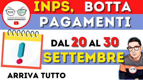 Botta Pagamenti Inps Dal 20 Al 30 Settembre Nuove Date Mega Anticipi Rdc Rem Bonus Pensioni Cig⚡