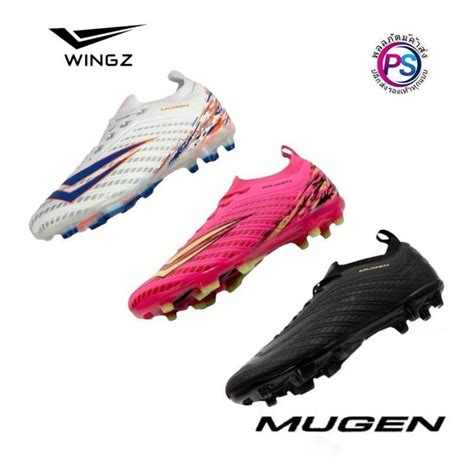 รองเทาสตด WINGZ รน รองทอป MUGEN หนง PU นำหนกเบา ทนทาน ใส