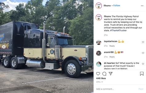 Yes Florida Highway Patrol Really Uses Stealthy Semi Trucks For