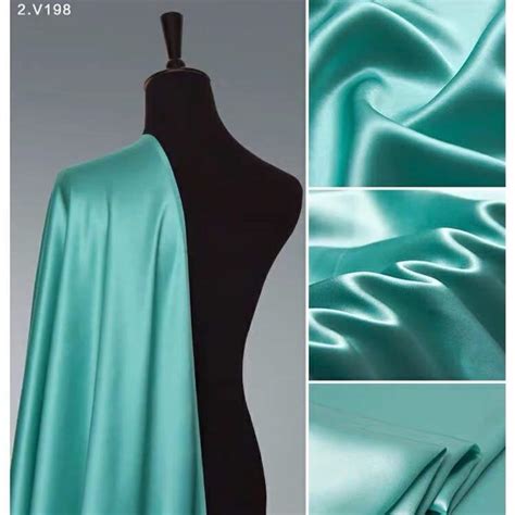 Tiffany Blue 19mm Silk Satin Fabric By The Yard Or Meter100 Etsy