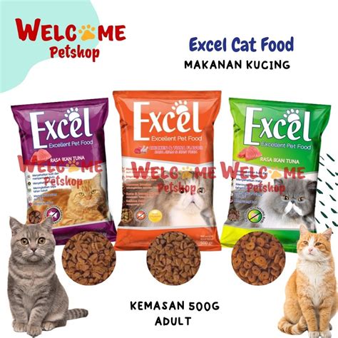 Jual Excel G Makanan Kucing Adult Pakan Dry Cat Food Tuna Chicken