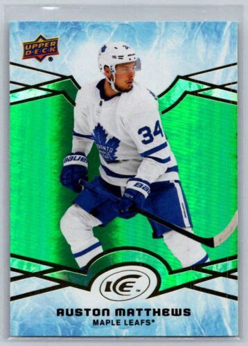 2018 Upper Deck Ice 48 Auston Matthews Green EBay