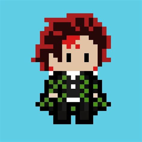 Tanjiro Kamado Demon Slayer Pixel Art Qu Hacer Cuando Est S